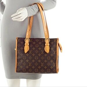 Louis Vuitton Monogram Canvas Shoulder Bag Brown Tan